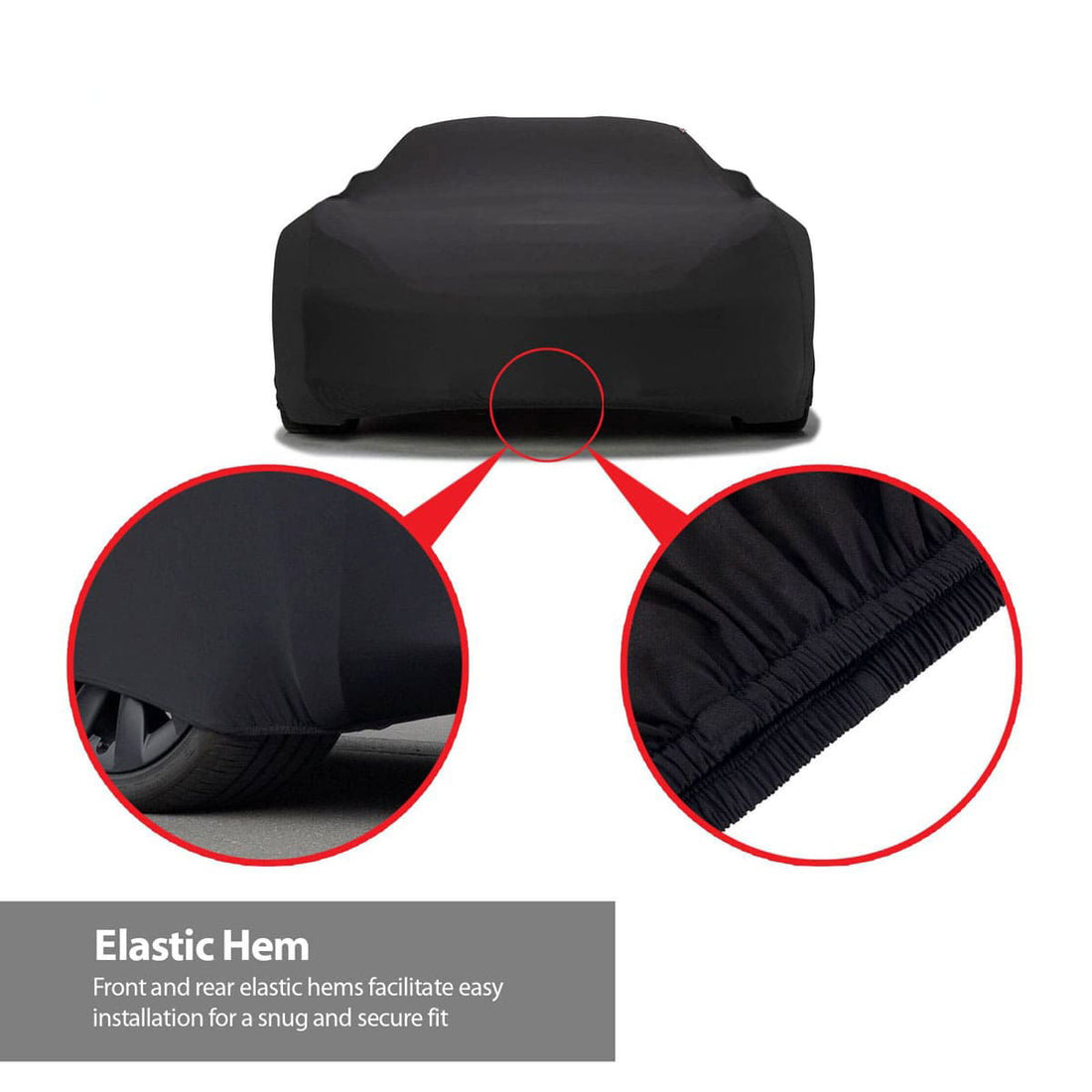 Car Cover - SoftTec Stretch Satin Black - DaShield Cover - 